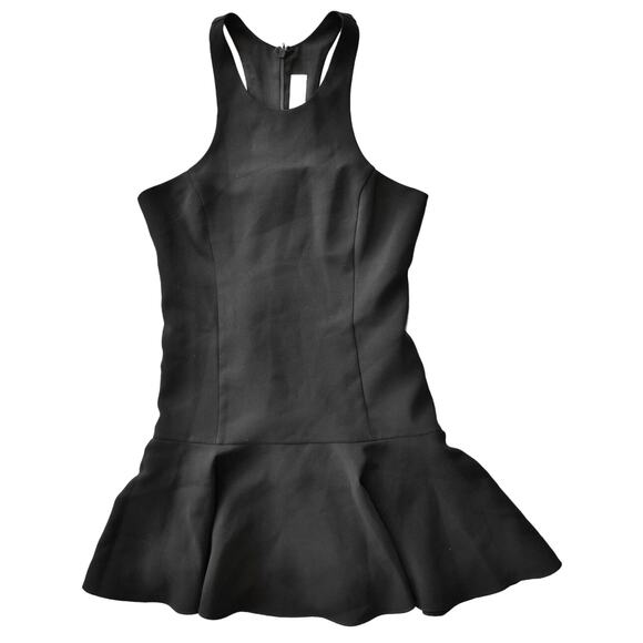 B5 Auth AMANDA UPRICHARD Black Fit & Flare Mini Dress Size P $185 - Picture 4 of 7